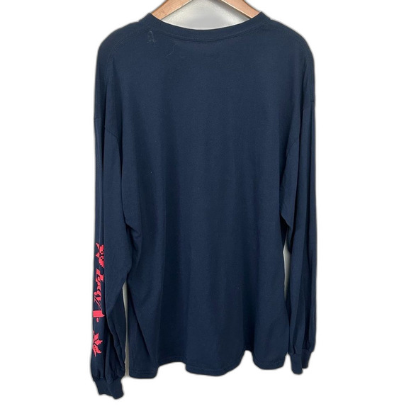 Lady A Navy Holiday Christmas Long Sleeve T-Shirt Size XL Country Band - Picture 2 of 14